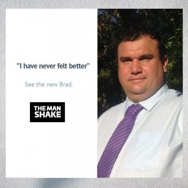 Brad had enough and made the changes to drop 35kg!