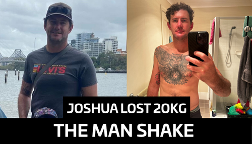 Joshua's Persistence Paid Off with a Remarkable 20kg Weight Loss with The Man Shake GO!