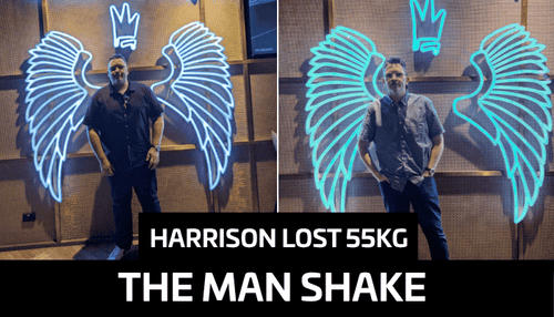 Harrison Reclaimed His Life and Lost 55kg with The Man Shake Choc Mint