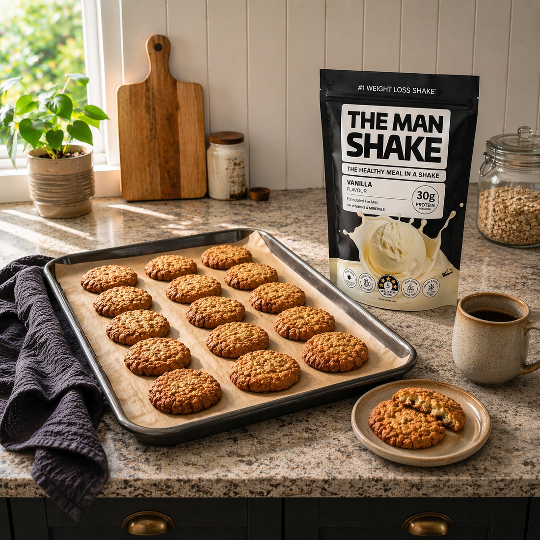 Healthy Anzac Biscuits