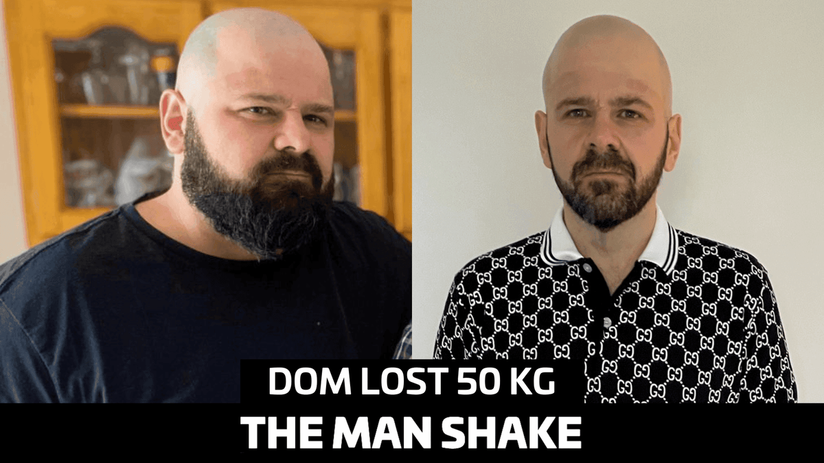 Dom overcame his pain and lost 50kg for his family! – The Man Shake