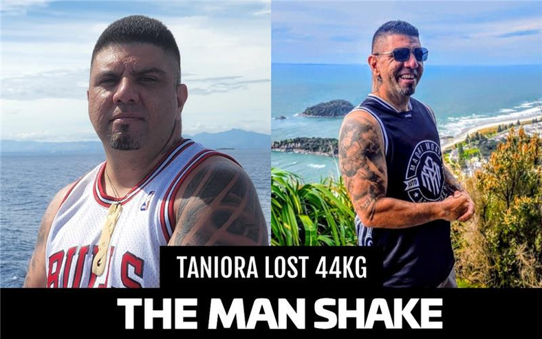 Taniora lost 44kg in 2 years using The Man Shake and turned his life around!