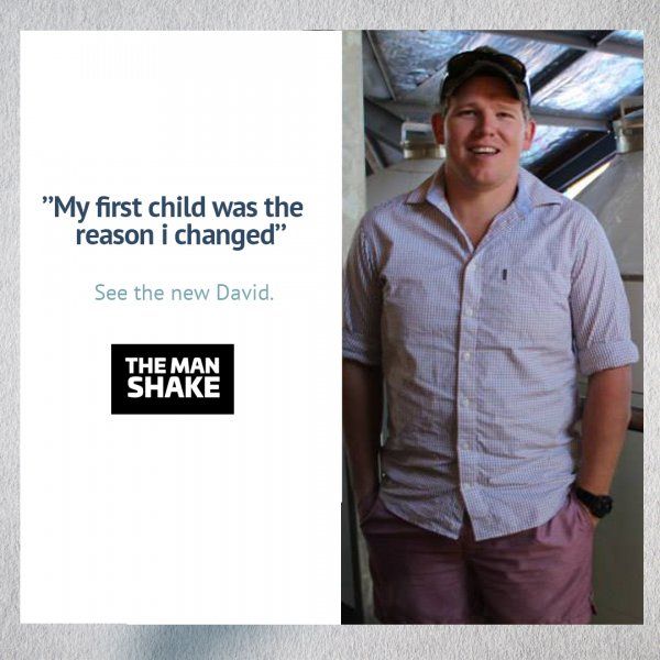 David's first child showed up and he knew he had to change.