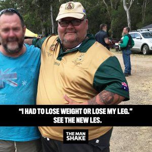 Les had to lose weight or lose his leg